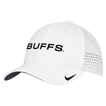 Men's Nike White Colorado Buffaloes 2026 On-Field AeroBill SwooshFlex Dri-FIT Hat