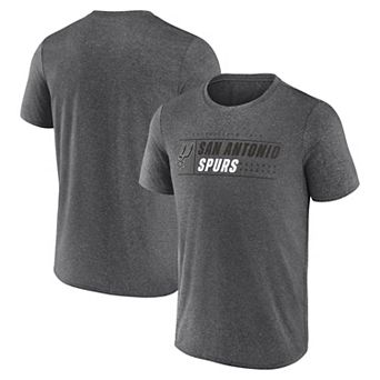 Men's Fanatics Charcoal San Antonio Spurs Intercepted Pass T-Shirt