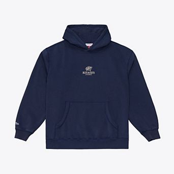 Men's Mitchell & Ness Navy Columbus Blue Jackets Core Essentials Hoodie