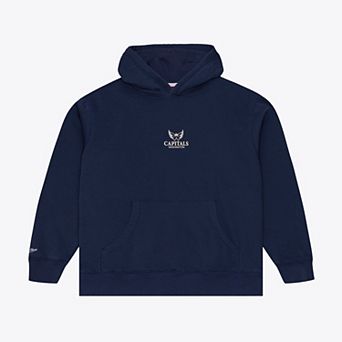 Men's Mitchell & Ness Navy Washington Capitals Core Essentials Hoodie