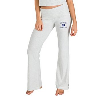Women's Concepts Sport Gray New York Giants Fray Flared Tri-Blend Split Hem Pants