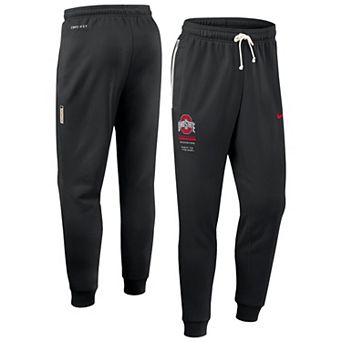 Men's Nike Black Ohio State Buckeyes 2026 Sideline Standard Issue Dri-FIT Taper Pants
