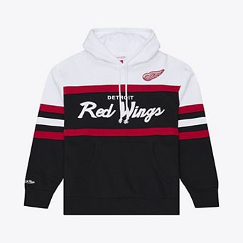 Men's Mitchell & Ness Black Detroit Red Wings Head Coach Hoodie