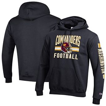 Men's Champion Black Washington Commanders Powerblend Hoodie