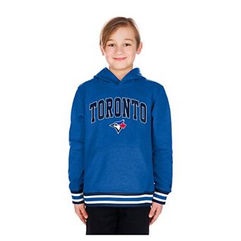 Youth New Era Royal Toronto Blue Jays Knit Trim Pullover Hoodie