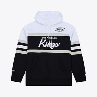 Men's Mitchell & Ness Black Los Angeles Kings Head Coach Hoodie