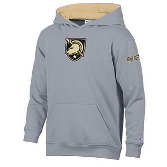 Youth Champion Heather Gray/Gold Army Black Knights Volume Fleece Hoodie