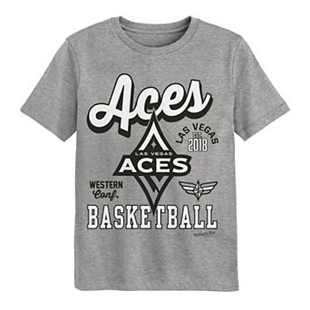 Preschool Mitchell & Ness Gray Las Vegas Aces That Girl T-Shirt