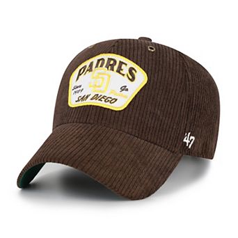 Men's '47 Brown San Diego Padres Accordia Corduroy MVP Adjustable Hat