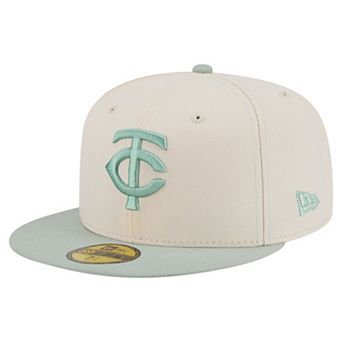 Men's New Era Cream/Green Minnesota Twins Color Pack 59FIFTY Fitted Hat