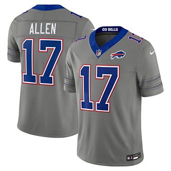Men's Nike Josh Allen Gray Buffalo Bills Nickel City Vapor F.U.S.E. Stitched Limited Jersey