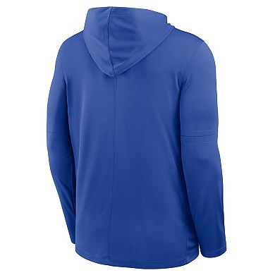 Men's Nike Royal Pitt Panthers 2026 Sideline Dri-FIT Lightweight Hooded Top