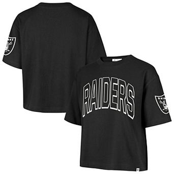 Women's '47 Black Las Vegas Raiders Call Out Reed City T-Shirt
