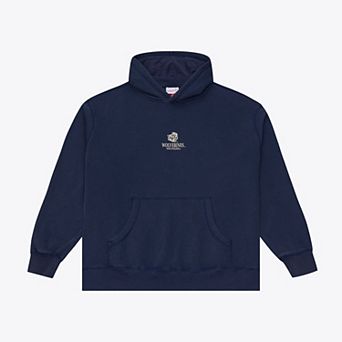 Men's Mitchell & Ness Navy Michigan Wolverines Core Icon Fleece Hoodie