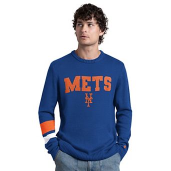 Men's Starter Royal New York Mets Retro Bowl Sweater