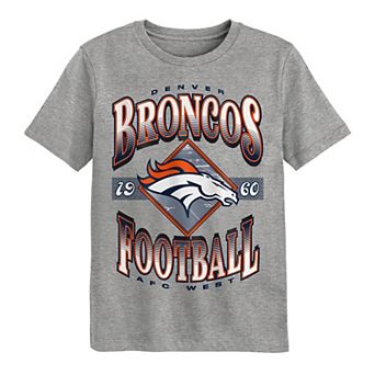 Preschool Outerstuff Dark Heather Gray Denver Broncos Of Days Past T-Shirt