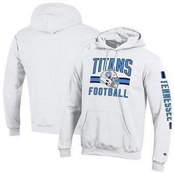 Men's Champion White Tennessee Titans Powerblend Hoodie