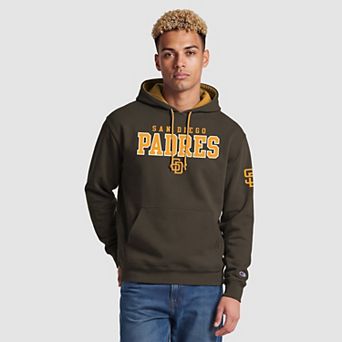Men's Champion Brown San Diego Padres Volume Fleece Hoodie