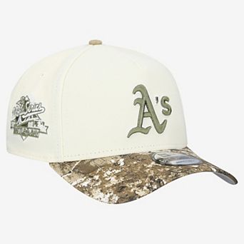 Men's New Era Khaki/Realtree Camo Athletics 9FORTY A-Frame Adjustable Hat