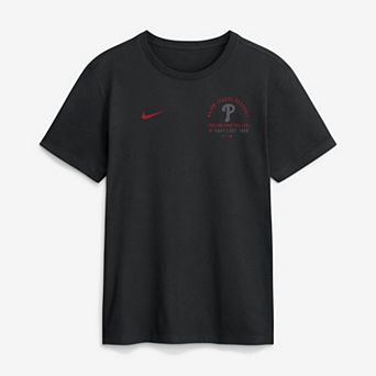 Men's Nike Black Philadelphia Phillies Split Logo T-Shirt