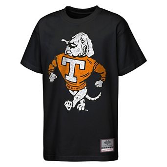 Youth Mitchell & Ness Black Tennessee Volunteers Big Face Mascot T-Shirt