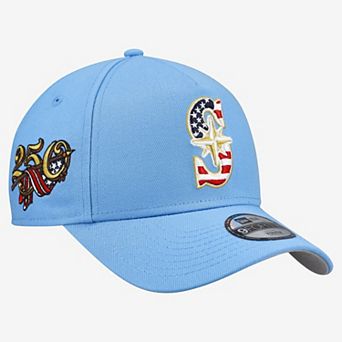 Youth New Era Light Blue Seattle Mariners Celebrate America's 250th 9FORTY A-Frame Adjustable Hat