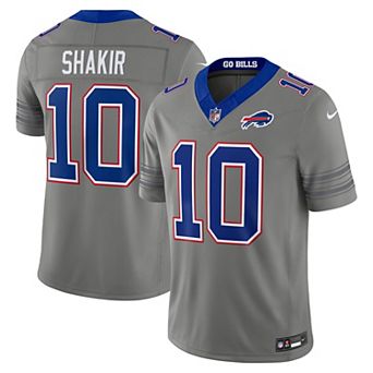 Men's Nike Khalil Shakir Gray Buffalo Bills Nickel City Vapor F.U.S.E. Stitched Limited Jersey