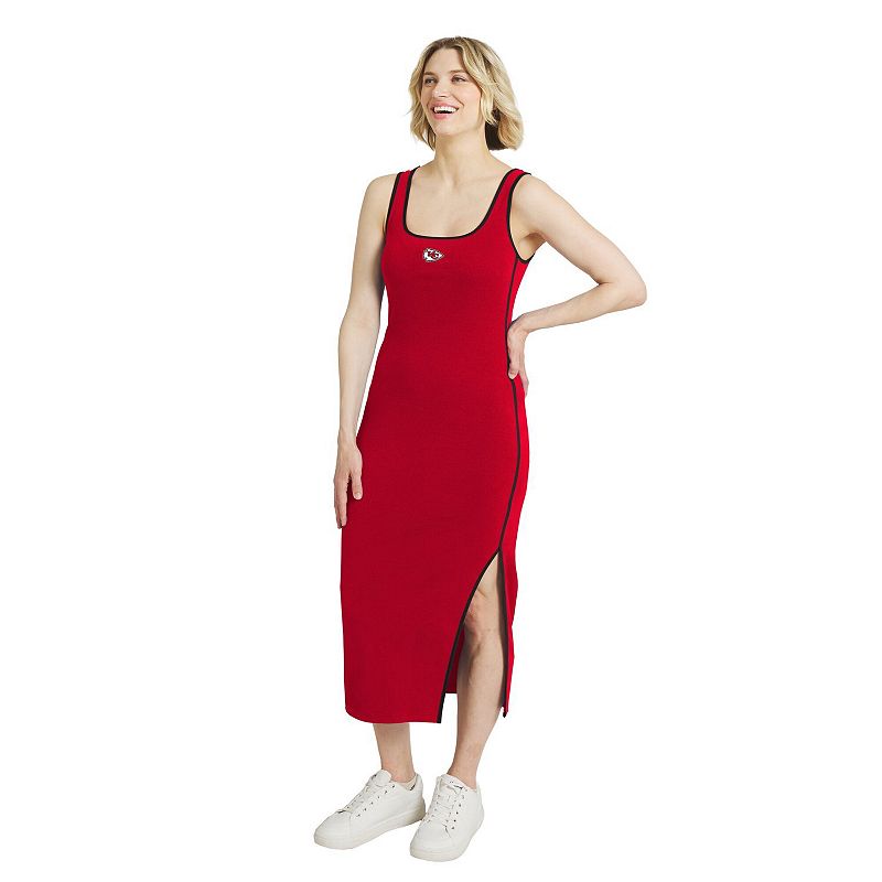 Women's WEAR by Erin Andrews Red Kansas City Chiefs Ribbed Tank Dress,