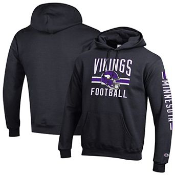 Men's Champion Black Minnesota Vikings Powerblend Hoodie