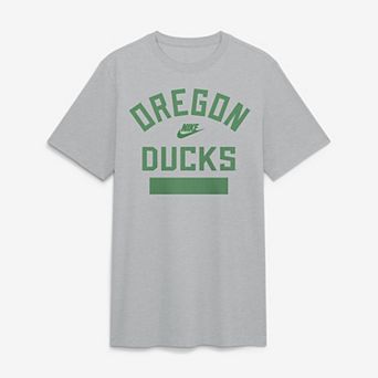 Men's Nike Heather Gray Oregon Ducks Arch Wordmark Legacy Tri-Blend T-Shirt