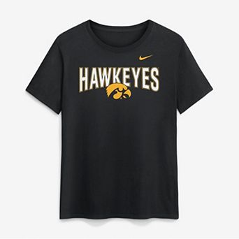 Women's Nike Black Iowa Hawkeyes Arch Logo T-Shirt