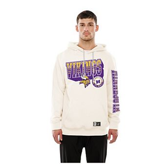 Men's New Era Cream Minnesota Vikings Dune Dust Hoodie