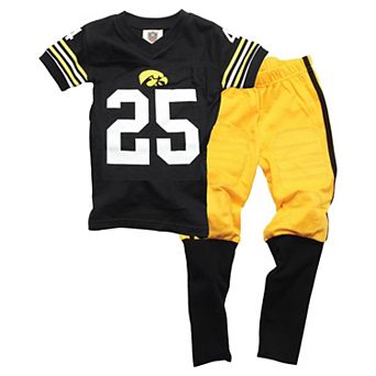 Preschool Wes & Willy Black Iowa Hawkeyes Preschool Pajama Set