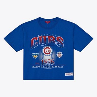Women's Mitchell & Ness Royal Chicago Cubs Street Graphics T-Shirt