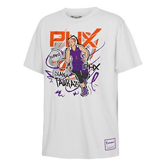 Youth Mitchell & Ness Diana Taurasi White Phoenix Mercury Chalked Up T-Shirt