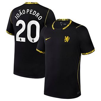 Men's Nike João Pedro Black Chelsea 2026/27 Away Stadium Replica Jersey