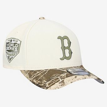 Men's New Era Khaki/Realtree Camo Boston Red Sox 9FORTY A-Frame Adjustable Hat