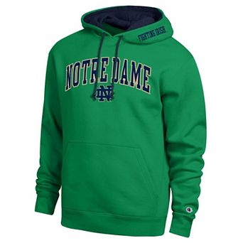 Men's Champion Green Notre Dame Fighting Irish Arch Tackle Twill Hoodie