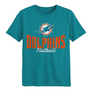 Toddler Outerstuff Aqua Miami Dolphins Top Pick T-Shirt