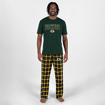 Men's Concepts Sport Hunter Green Green Bay Packers Highland Sleep Set
