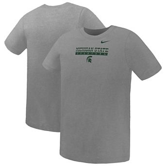 Preschool Nike Gray Michigan State Spartans Name Bar Legend Dri-FIT T-Shirt