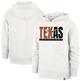Youth '47 Cream Texas Longhorns Block Text Pullover Hoodie