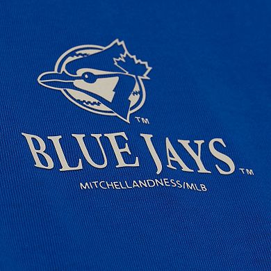 Women's Mitchell & Ness Royal Toronto Blue Jays Core Essentials Boxy Crop T-Shirt