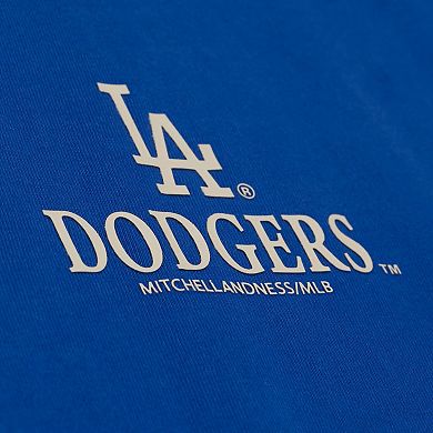 Women's Mitchell & Ness Royal Los Angeles Dodgers Core Essentials Boxy Crop T-Shirt