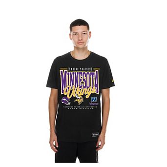 Men's New Era Black Minnesota Vikings Combine Authentic T-Shirt