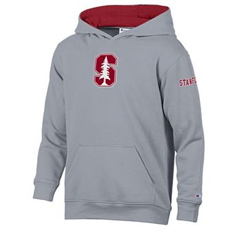 Youth Champion Heather Gray/Cardinal Stanford Cardinal Volume Fleece Hoodie