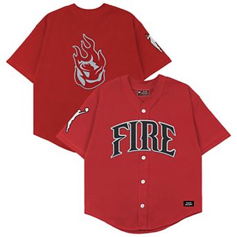 Unisex Playa Society Red Portland Fire Baseball Fashion Jersey