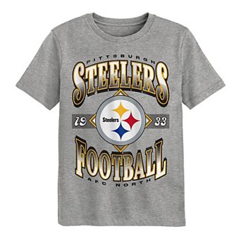 Preschool Outerstuff Dark Heather Gray Pittsburgh Steelers Of Days Past T-Shirt