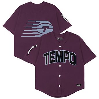 Unisex Playa Society Burgundy Toronto Tempo Baseball Fashion Jersey