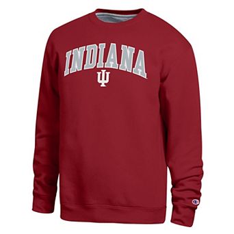Men's Champion Crimson Indiana Hoosiers Arch Sweatshirt